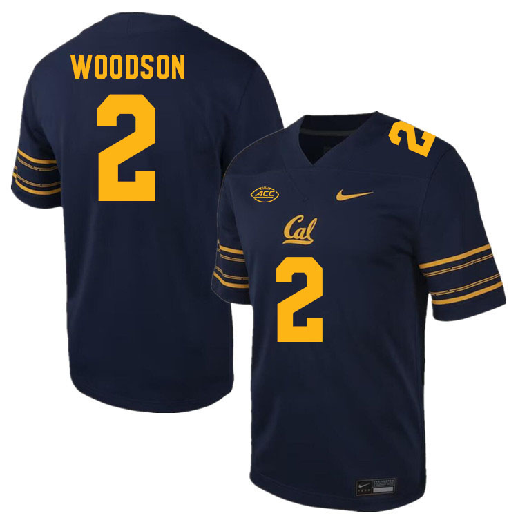 Men #2 Craig Woodson California Golden Bears ACC Conference College Football Jerseys Stitched Sale-N